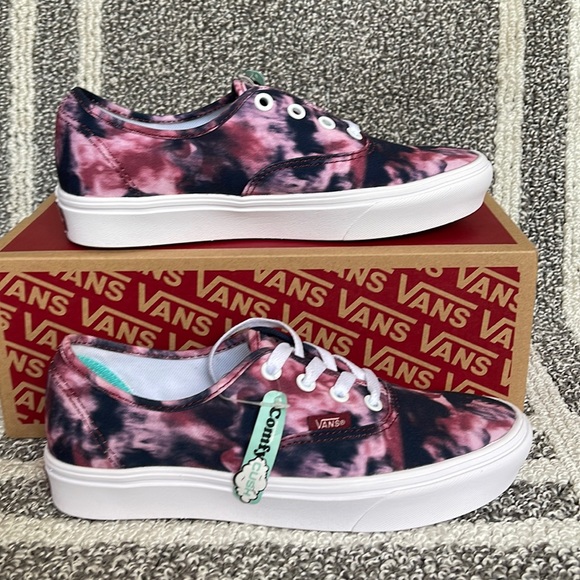 Vans Comfycush Authentic Grunge Wash Multi / Tiedye Men’s - Picture 2 of 16